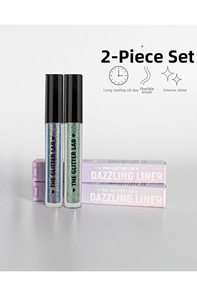 The Glitter Lab 2-Pack Glitter Liquid Eyeliner |   Dazzling Liner Set No 4