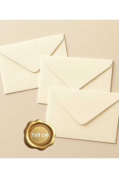 Bimotif ظرف صغير، 7x9 سم 25 قطعة (كريمي)