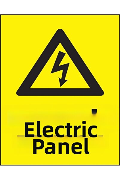 Limitless Design ملصق تحذير للوحة الكهرباء 20x25 سم - ملصق تحذير من الكهرباء
