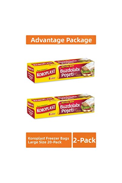 Koroplast Refrigerator Bags Large Size 2 X 20 Pcs 4 Pieces