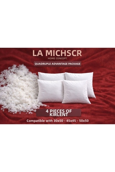 LA MEHSER 4 قطع من خرز كيرلينت مملوء بالسيليكون وقابل للغسل