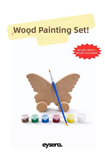 eysera Wooden Painting Set – Children's Activity & Hobby Toy, Montessori Educ...