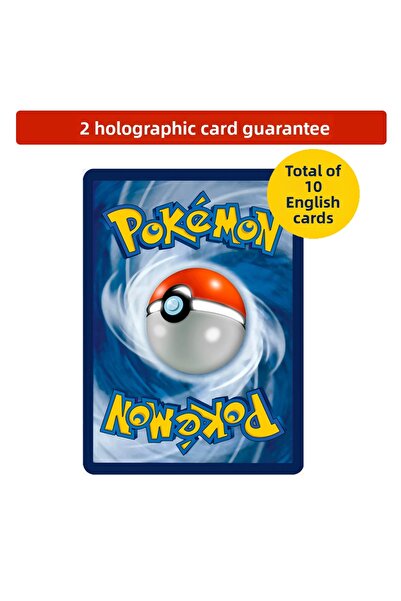 Pokemon TCG بطاقات ألعاب مرخصة باللغة الإنجليزية (10 قطع) (2 قطعة من بطاقات ه...