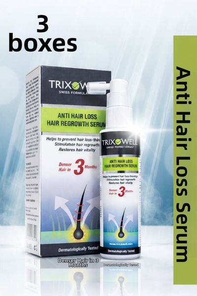 Trixowell Advanced مصل مضاد لتساقط الشعر / مصل لتقوية الشعر - مجموعة من 3 قطع...