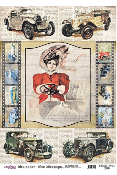 Cadence Brass Decorative Paper 29X42Cm No:Cd209