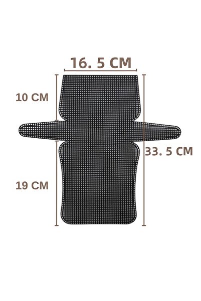 SENSY Black Plastic Bag - Canvas 16.5 cm and 33.5 cm