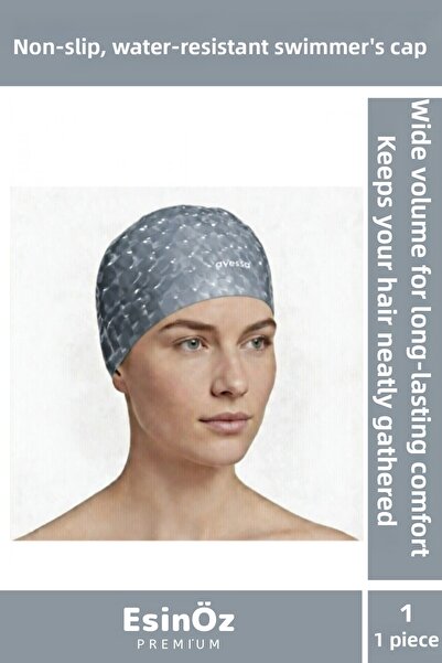 EsinÖz # Swimming Cap with Hair Protection, Water-Resistant, Non-Slip, Flexib...
