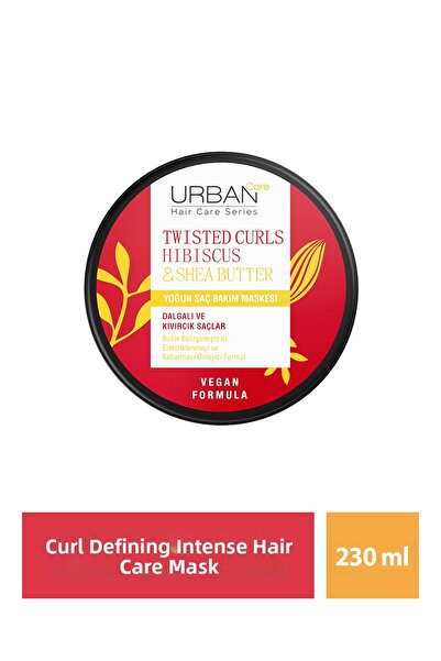 Urban Care قناع العناية المكثفة بالشعر بزبدة الكركديه والشيا للشعر المجعد وال...