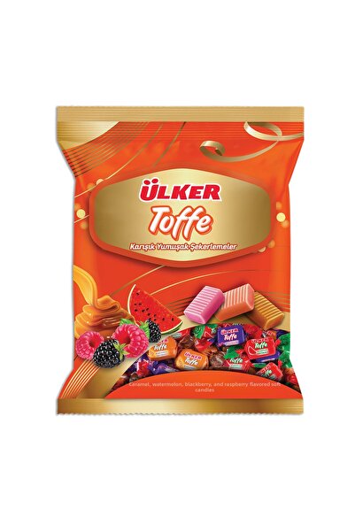 Ülker Toffe Holiday Candy Mixed Fruit Flavor Candy 350 Gr