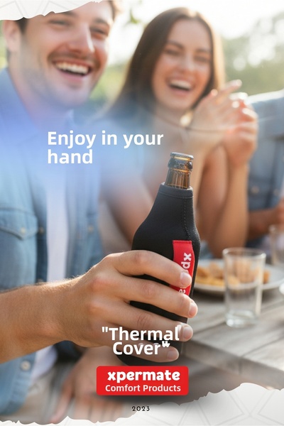 XPERMATE Thermal Beverage Sleeve – Keeps Hot & Cold Drinks, Bottles, and Beer...