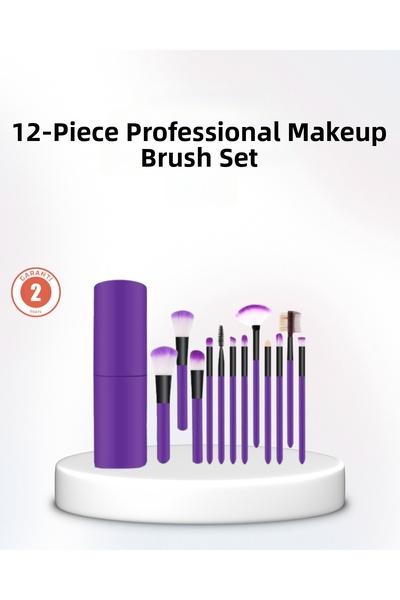 Lisinya 12-Piece Professional Brush Set for Flawless Makeup with Portable Box...
