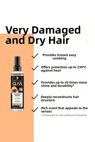 Gliss Ultimate Repair - 200 مل × مجموعة من 3 بلسم سائل