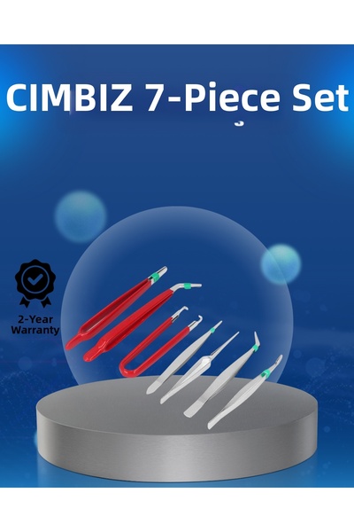 Lisinya 7-Piece Stainless Steel Tweezers for Electronics Circuit Board and Wa...