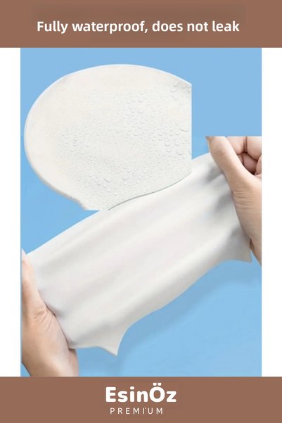 EsinÖz # Silicone Waterproof Swimming and Pool Cap, Flexible Structure, Unisex