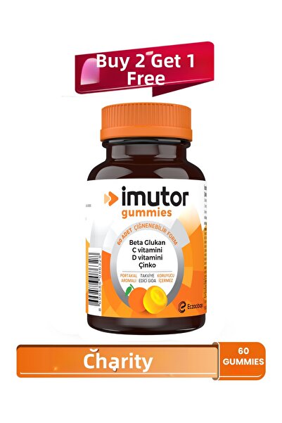 Imutor حلوى الجومي 60 قطعة - للاستخدام العائلي - تحتوي على بيتا جلوكان، فيتام...