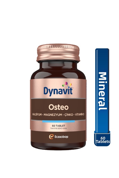 Dynavit أوستيو 60 قرص - كالسيوم، مغنيسيوم، زنك، بورون، نحاس، سيلينيوم، فيتامي...