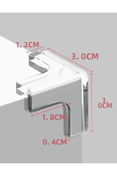 Seçkin Trend مجموعة من 8 أجهزة حماية لحواف الطاولة من السيليكون الشفاف
