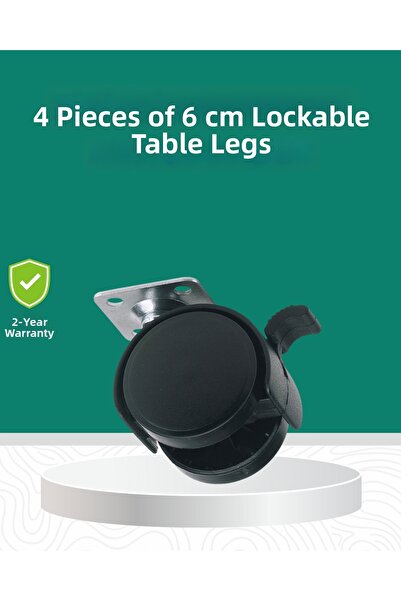 Teknoşık TEKNO ŞIK Set de roţi cu blocare pentru protecţia podelei 6 cm