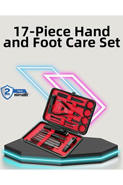 Teknoşık مجموعة تيكنو شيك الاحترافية للعناية بالأظافر والباديكير من الفولاذ ا...