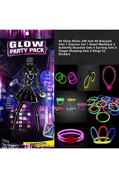 Epilons Phosphorescent Party Set 152 Pieces