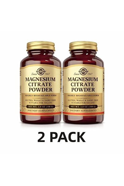 Solgar Magnesium Citrate Powder 108 Gr 2 Boxes
