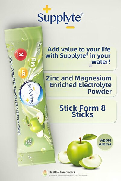 Supplyte Apple Flavored Electrolyte Powder 12 Gr 8 Pieces