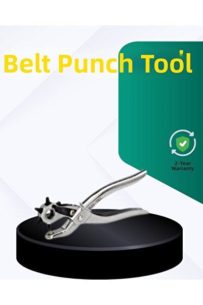 Lisinya Adjustable Leather Punching Pliers with Metal Body 2.5–5 mm Hole Open...