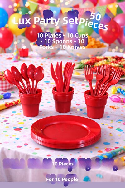 Ezu Home 50-Piece Luxury Hard Plastic Party Birthday Presentation Invitation ...