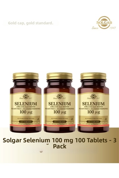 Solgar Selenium 100 Mcg 100 Tablets 3 Pieces