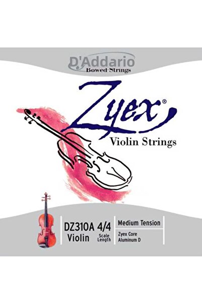 Daddario DZ310A ΣΕΤ ΧΟΡΔΩΝ ΒΙΟΛΙ, ZYEX, 4/4, ΜΕΣΑΙΑ ΤΑΣΗ, (Σετ χορδών βιολιού...