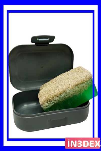 İN3DEX صابون الألوة فيرا الطبيعي من ألياف اليقطين مع حقيبة تخزين