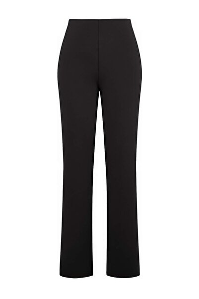 Trendyol Collection Μαύρο ίσιο αθλητικό παντελόνι κατάδυσης THMSS26EA00010