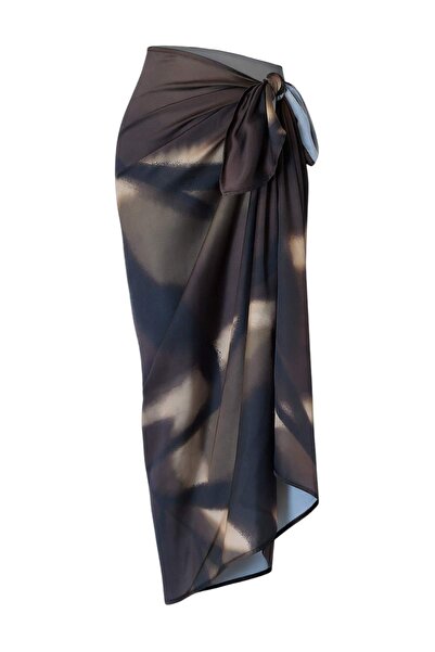 Trendyol Collection Pareo de plajă țesut cu model floral TBESS23PR00005