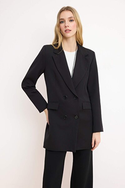 Trendyol Modest Піджак блейзер на підкладці TCTAW22CK0007 з чорними кишенями ...