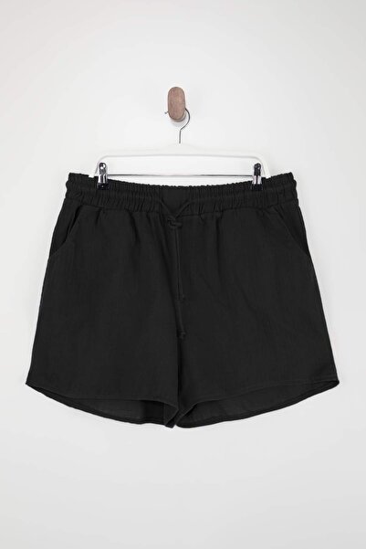 Trendyol Curve Îmbrăcăminte de plajă Pantaloni scurți și bermude negri din mu...