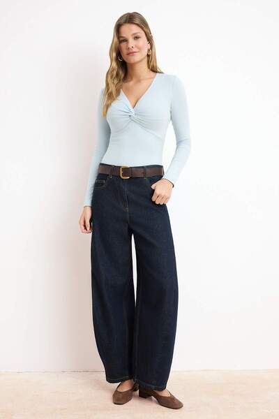 Trendyol Collection Light Blue Blouse Twoss26Bz00641