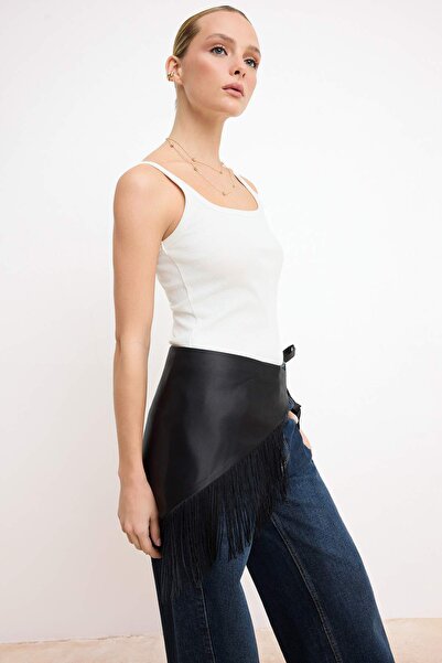 Trendyol Collection Ecrufarbenes, eng anliegendes, ärmelloses, elastisches St...