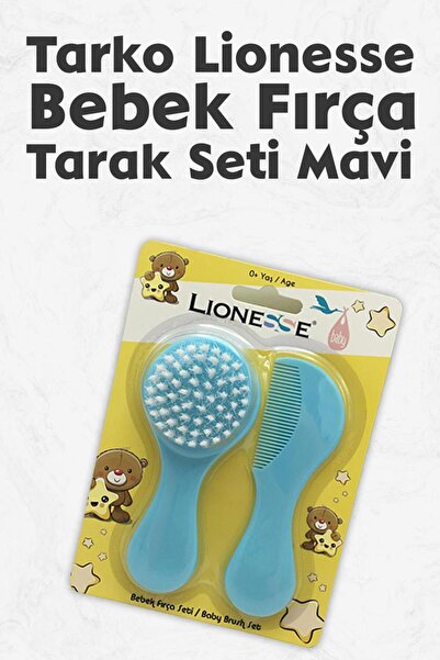 Tarko Set pieptene cu perie Lionesse - Albastru