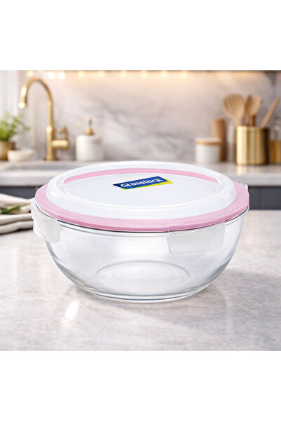Glasslock Round Glass Storage Container 4000ml D-mbcb400 1 Piece