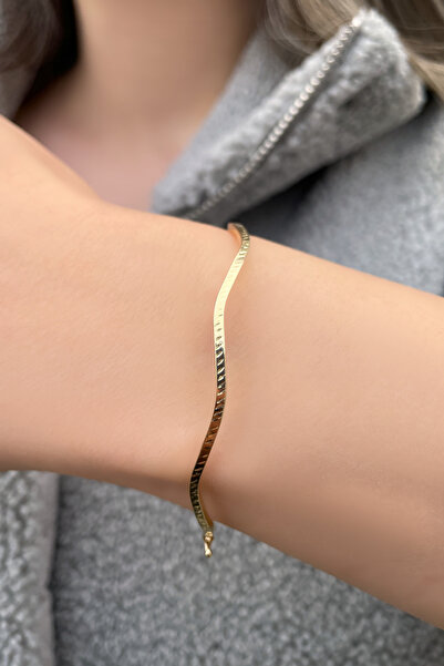 Altınaşkı Zikzak Kalemli Altın Bilezik