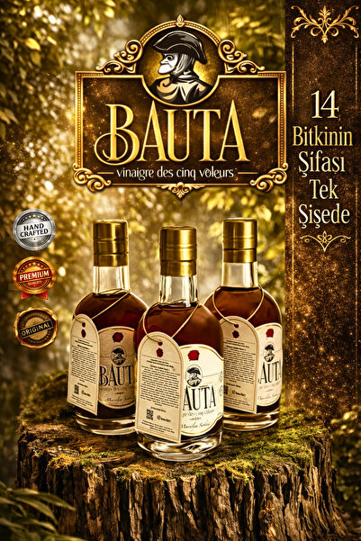 BAUTA Vinaigre des cinq voleurs Bauta Marsilya Sirkesi 200ML x 3'lü Paket (BE...