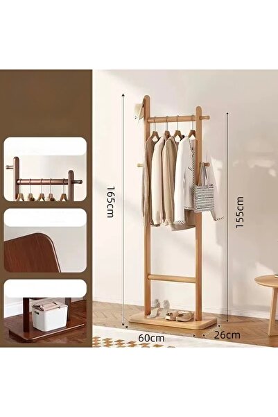 Generic شماعة حامل منظم ملابس ومعاطف متعددالاستخدامات بتصميم مثالي 165 سم