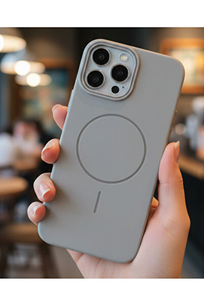 halkhouse iPhone 14 Pro Max Magsafe Şarj Özellikli Pürüzsüz Soft Yüzey Sert B...