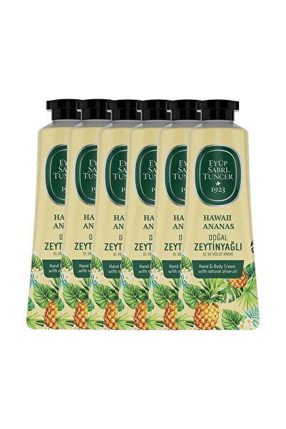 Eyüp Sabri Tuncer كريم لليدين والجسم بالأناناس هاواي 50 مل × 6