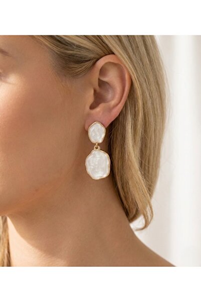 Candy أقراط متدلية من المرنيكل الأبيض المرجاني