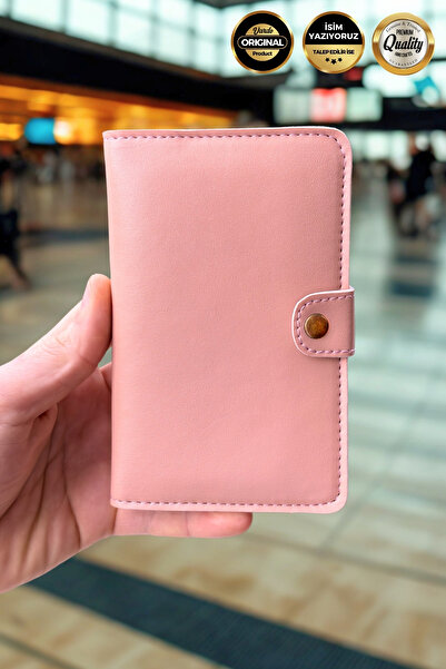 Vardo [ Isim Yazıyoruz ] Esther Tasarım Kartvizitlikli Cüzdan & Pasaport & Ru...