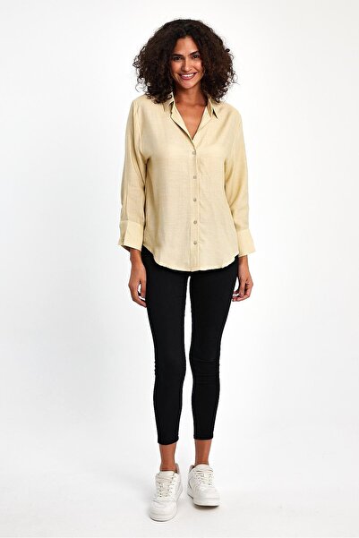 ihraç pazarı V Yaka Robalı Gömlek