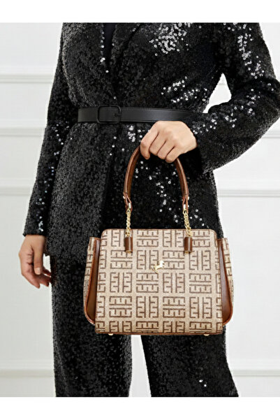 Çanta Trend حقيبة نسائية من ميامي بولو كلوب بخمسة أقسام مع حزام كتف وتفاصيل س...