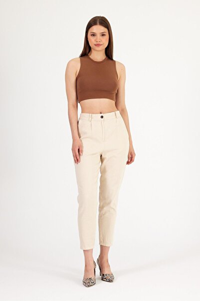 ihraç pazarı Linen Gabardine Trousers