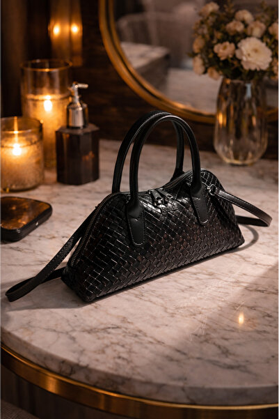 Rimense Kadın Siyah El ve Omuz Çantası